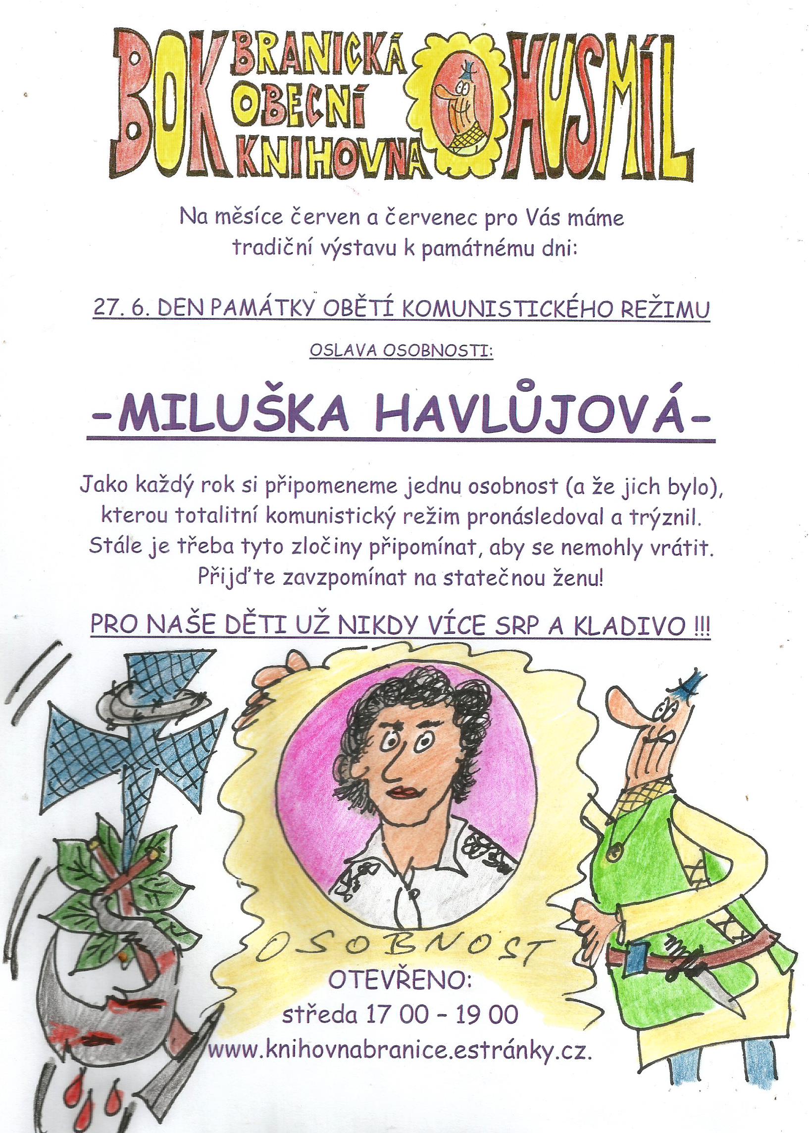 Plakát: Miluška Havlůjová